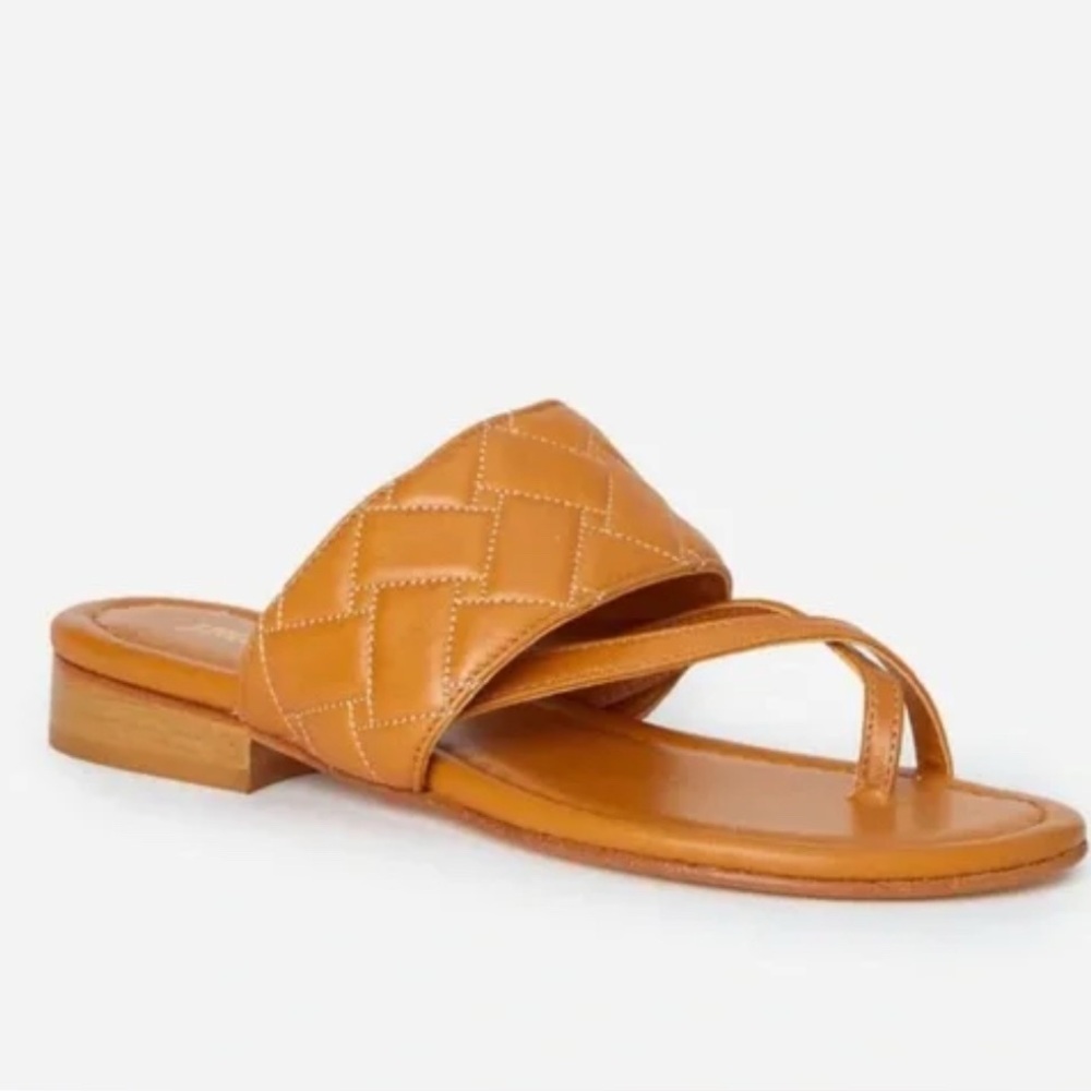 J. McLaughlin | Ondra quilted leather slide sandal size 7.5